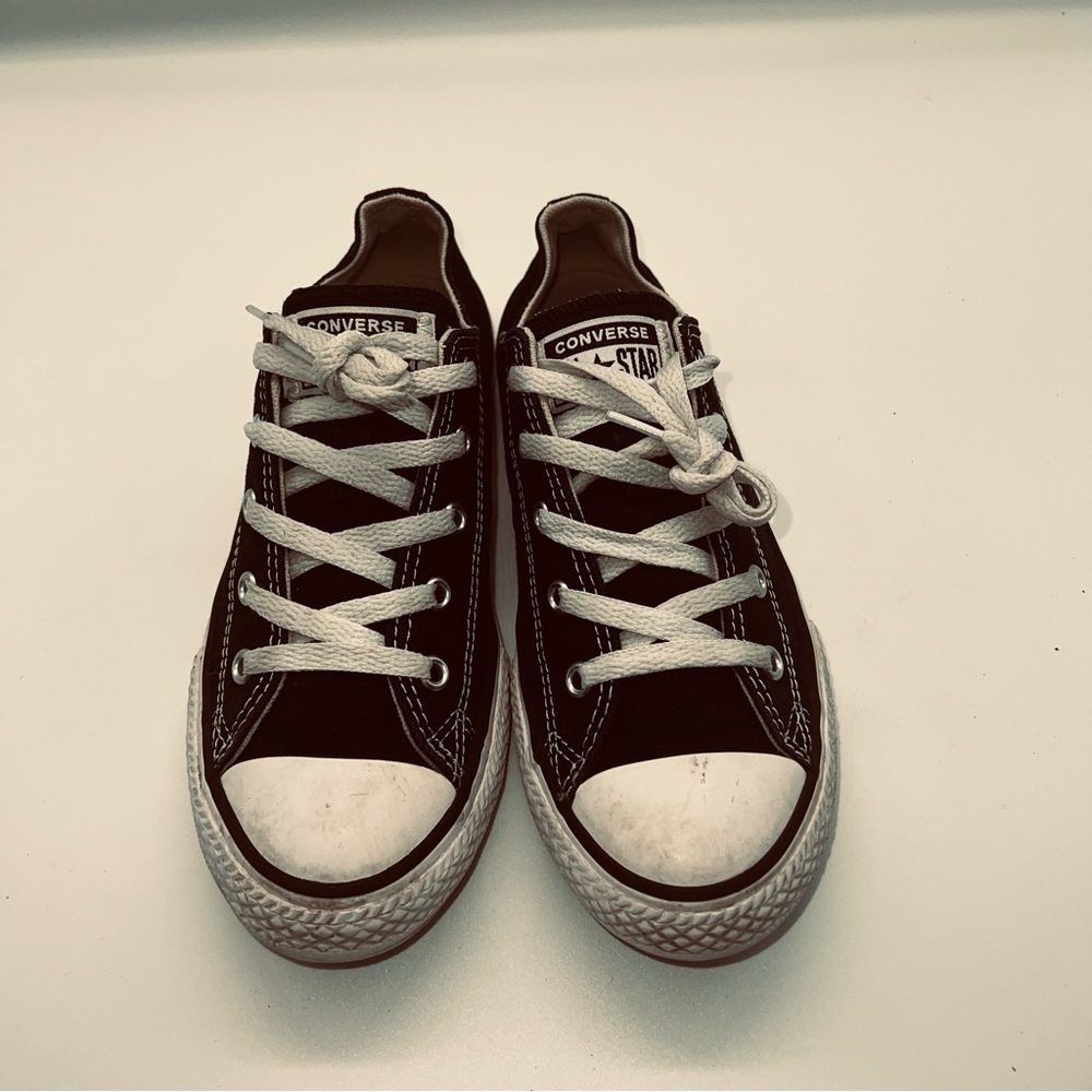 Gently Used Converse Size 3 Black & White